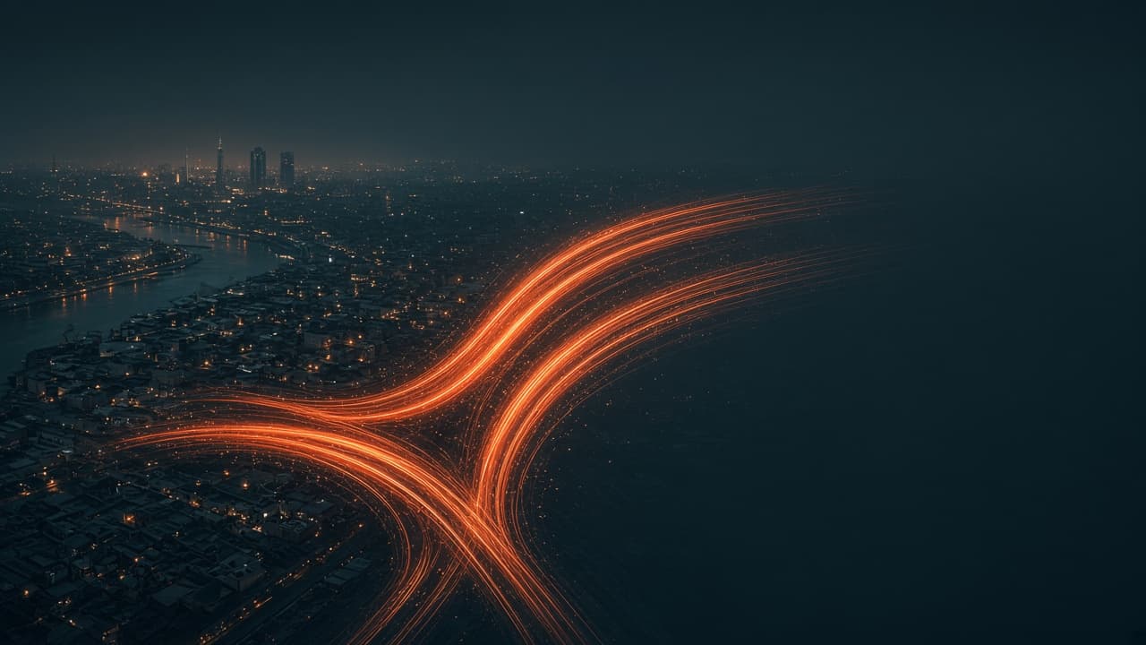 شبكة اتصالات تمتد عبر المدينة